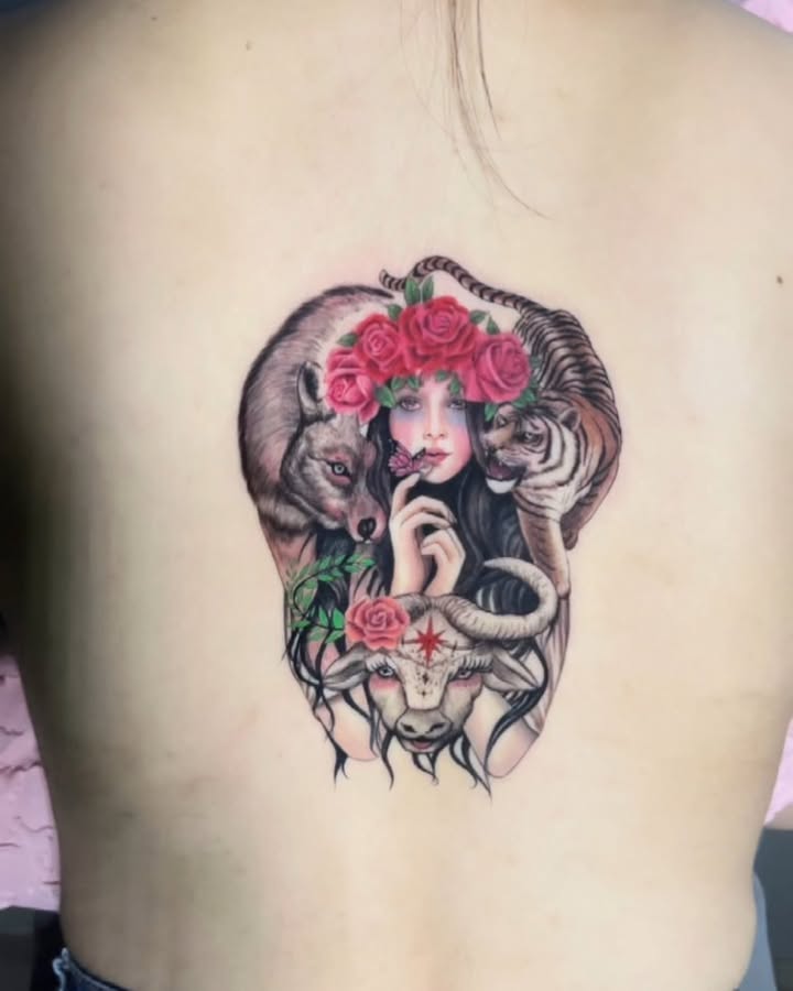 Mẫu hình xăm lưng độc đáo