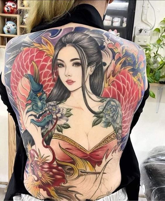 Top Full Back Tattoo Ideas for Women