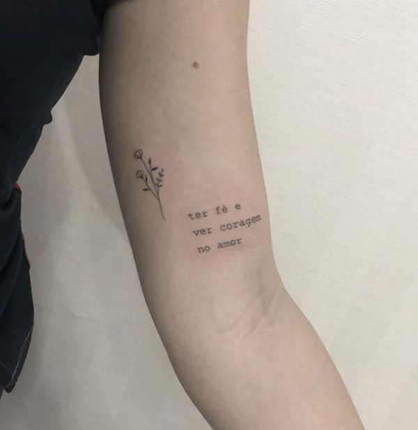 The Ultimate List of Small Arm Tattoo Ideas for Women 7 Word and Quote Tattoos