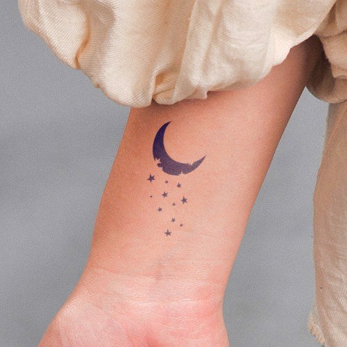 The Ultimate List of Small Arm Tattoo Ideas for Women 6 Moon and Star Tattoos
