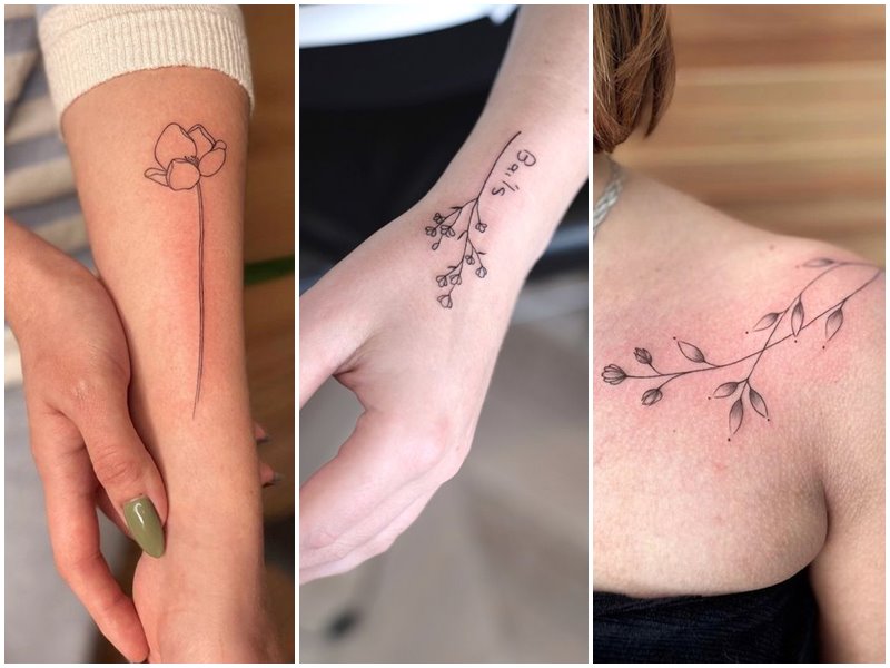 The Ultimate List of Small Arm Tattoo Ideas for Women 8 Fine Line Tattoos