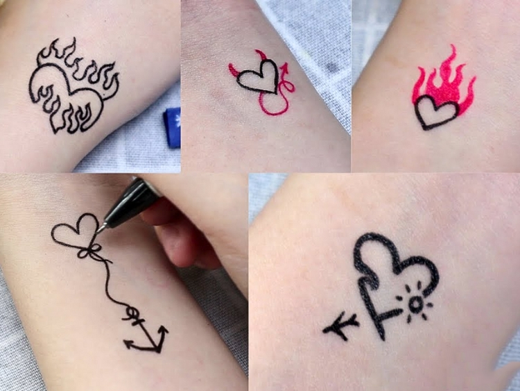 The Ultimate List of Small Arm Tattoo Ideas for Women 5 Heart Tattoos