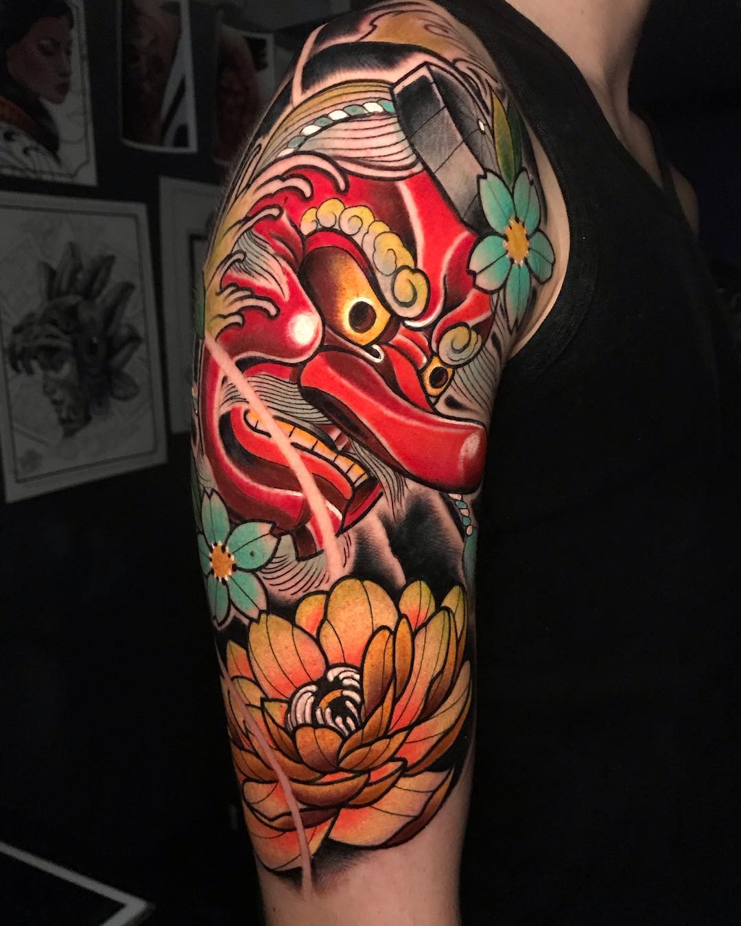 Unique and Cool Arm Tattoo Designs for Men to Show Your Personality 6 Japanese Irezumi and Neo-Traditional