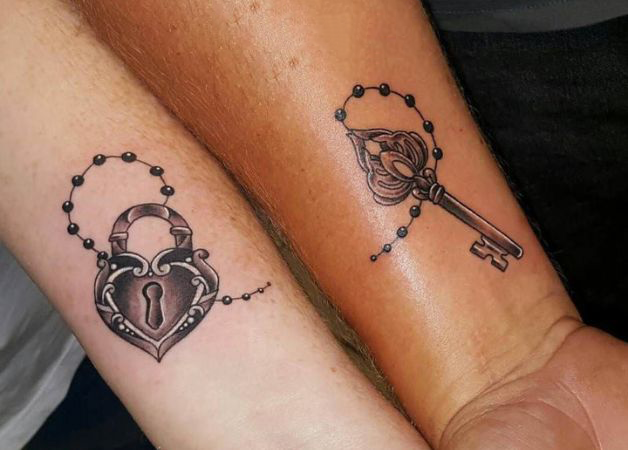 Best Lock and Key Couple Tattoo Ideas with Deep Meanings 3 The Meaning Behind Lock and Key Couple Tattoos