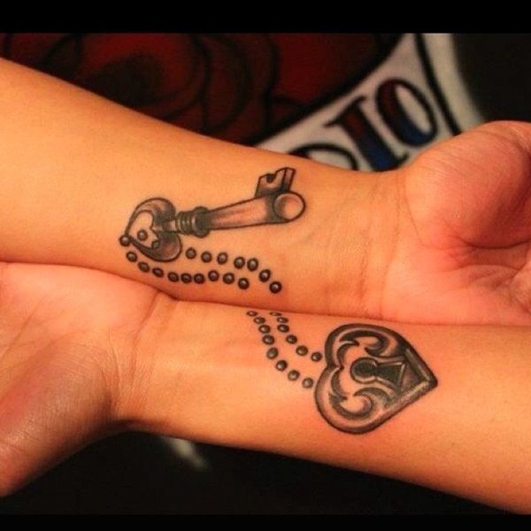 Best Lock and Key Couple Tattoo Ideas with Deep Meanings 2 The Meaning Behind Lock and Key Couple Tattoos