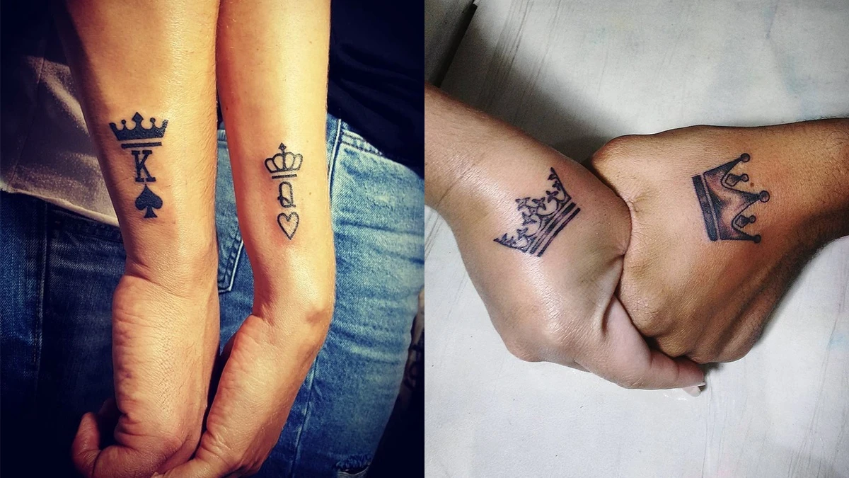 King and Queen Couple Tattoos: Symbols of Loyalty, Power, and Eternal Love 3 Popular King and Queen Couple Tattoo Designs